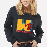 WTF Happened To The Music Funny Cropped Pullover Crew