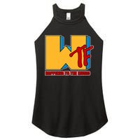 WTF Happened To The Music Funny Women's Perfect Tri Rocker Tank
