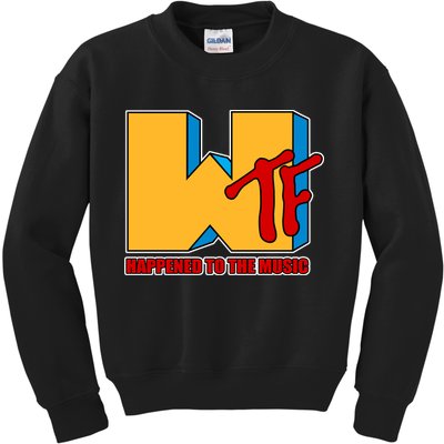 WTF Happened To The Music Funny Kids Sweatshirt