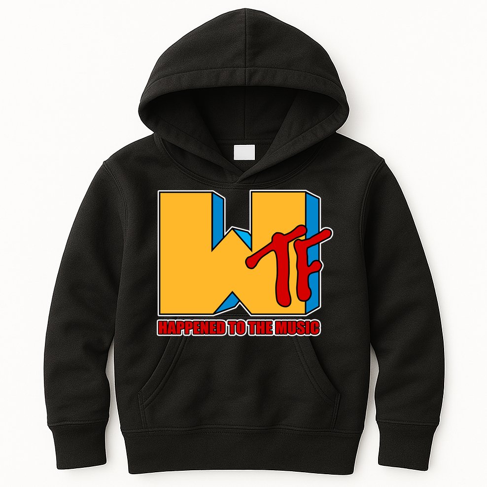WTF Happened To The Music Funny Kids Hoodie