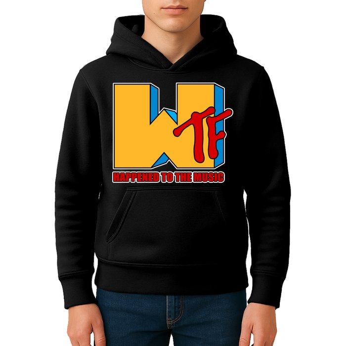 WTF Happened To The Music Funny Kids Hoodie