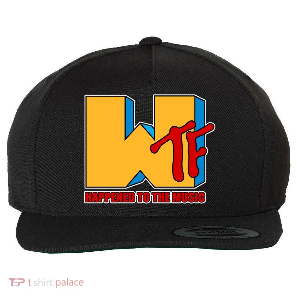 WTF Happened To The Music Funny Wool Snapback Cap