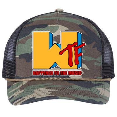 WTF Happened To The Music Funny Retro Rope Trucker Hat Cap