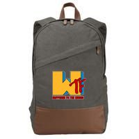 WTF Happened To The Music Funny Cotton Canvas Backpack