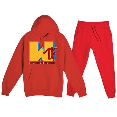 WTF Happened To The Music Funny Premium Hooded Sweatsuit Set