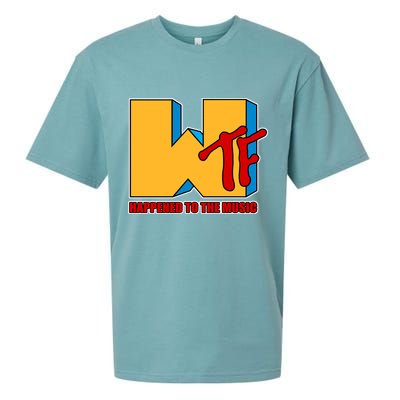 WTF Happened To The Music Funny Sueded Cloud Jersey T-Shirt
