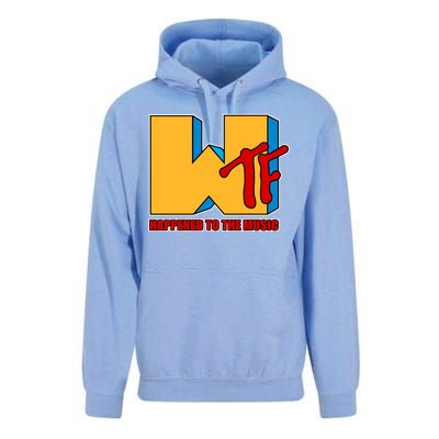 WTF Happened To The Music Funny Unisex Surf Hoodie