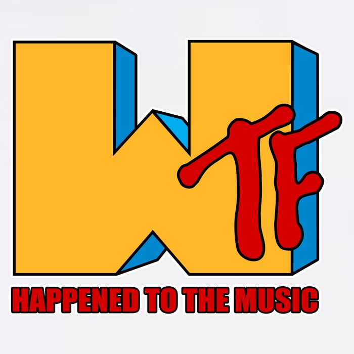 WTF Happened To The Music Funny Garment-Dyed Sweatshirt