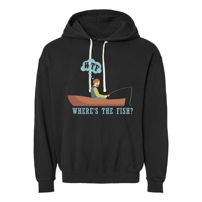 WTF Where The Fish Garment-Dyed Fleece Hoodie