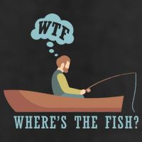 WTF Where The Fish Garment-Dyed Fleece Hoodie