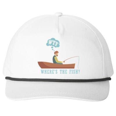 WTF Where The Fish Snapback Five-Panel Rope Hat