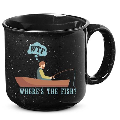 WTF Where The Fish 15oz Campfire Ceramic Mug