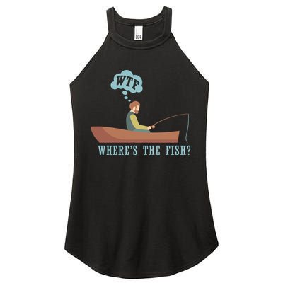 WTF Where The Fish Women's Perfect Tri Rocker Tank