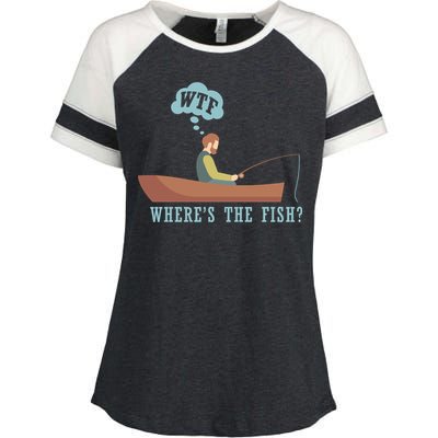 WTF Where The Fish Enza Ladies Jersey Colorblock Tee