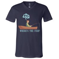 WTF Where The Fish V-Neck T-Shirt