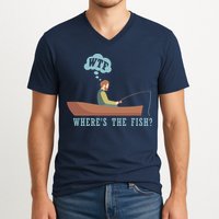 WTF Where The Fish V-Neck T-Shirt