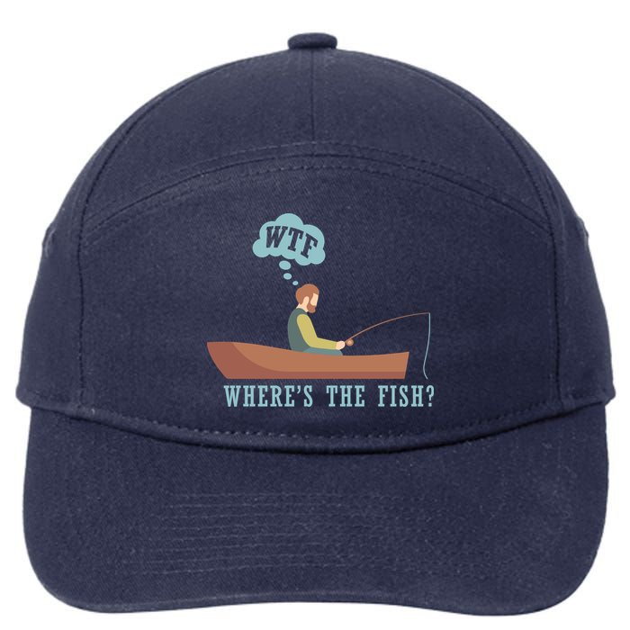 WTF Where The Fish 7-Panel Snapback Hat