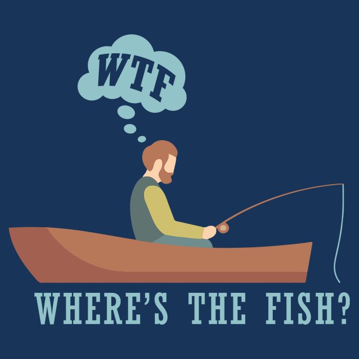WTF Where The Fish 7-Panel Snapback Hat