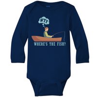 WTF Where The Fish Baby Long Sleeve Bodysuit