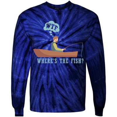 WTF Where The Fish Tie-Dye Long Sleeve Shirt