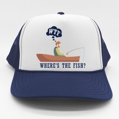 WTF Where The Fish Trucker Hat