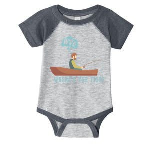 WTF Where The Fish Infant Baby Jersey Bodysuit