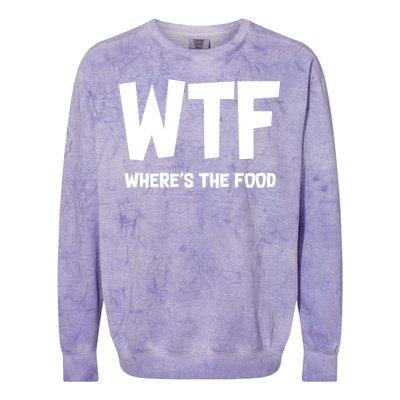 WTF Where's The Food Colorblast Crewneck Sweatshirt