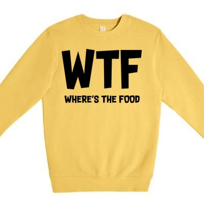 WTF Where's The Food Premium Crewneck Sweatshirt