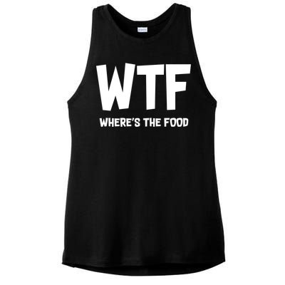 WTF Where's The Food Ladies PosiCharge Tri-Blend Wicking Tank