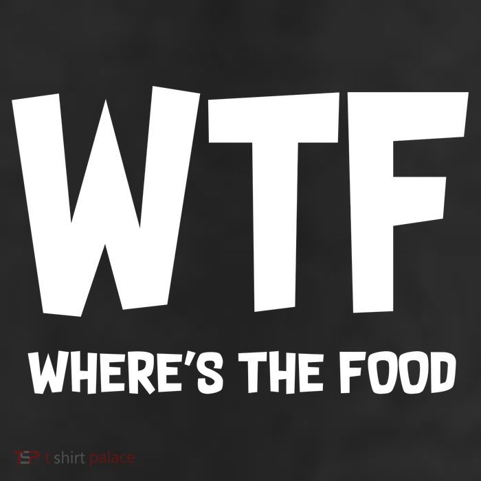 WTF Where's The Food 11oz C Handle Ceramic Mug