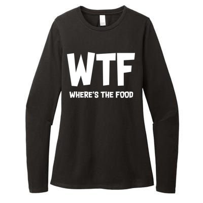 WTF Where's The Food Womens CVC Long Sleeve Shirt