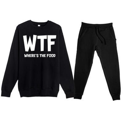 WTF Where's The Food Premium Crewneck Sweatsuit Set