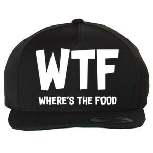 WTF Where's The Food Wool Snapback Cap