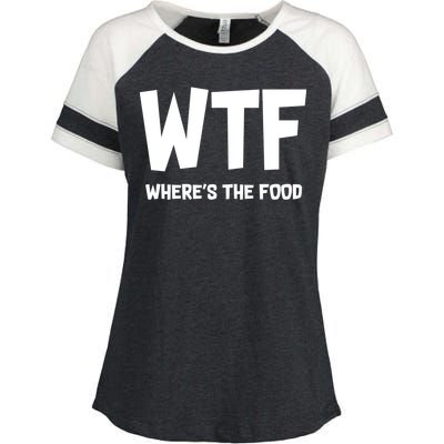 WTF Where's The Food Enza Ladies Jersey Colorblock Tee