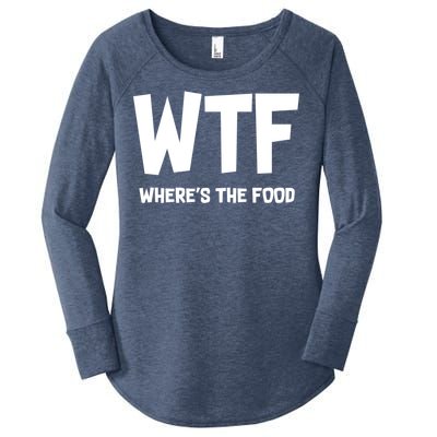 WTF Where's The Food Women's Perfect Tri Tunic Long Sleeve Shirt