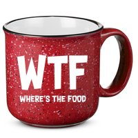 WTF Where's The Food 15oz Campfire Ceramic Mug