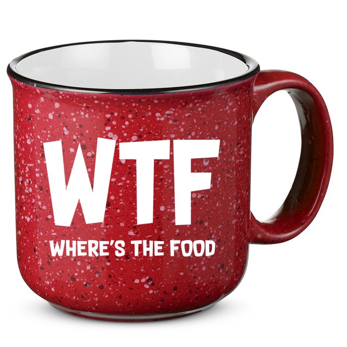 WTF Where's The Food 15oz Campfire Ceramic Mug