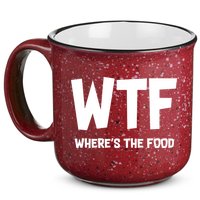 WTF Where's The Food 15oz Campfire Ceramic Mug