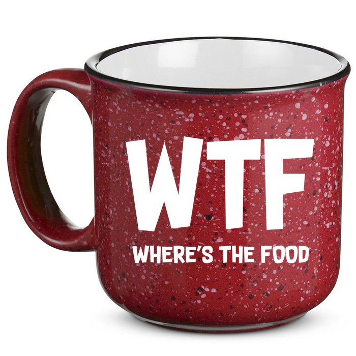 WTF Where's The Food 15oz Campfire Ceramic Mug
