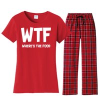 WTF Where's The Food Women's Flannel Pajama Set