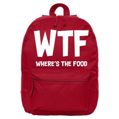 WTF Where's The Food 16 in Basic Backpack
