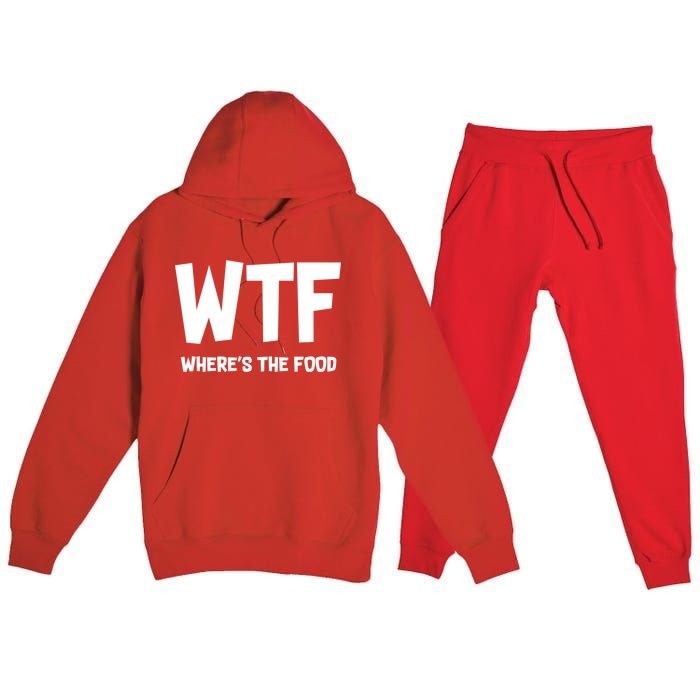 WTF Where's The Food Premium Hooded Sweatsuit Set