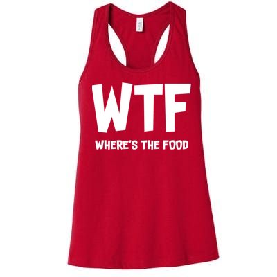 WTF Where's The Food Women's Racerback Tank