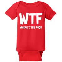 WTF Where's The Food Baby Bodysuit