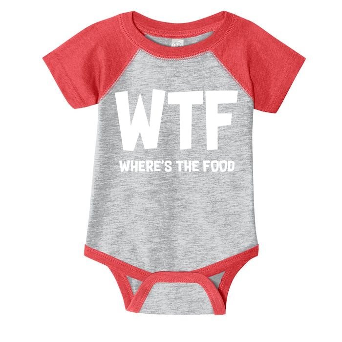 WTF Where's The Food Infant Baby Jersey Bodysuit