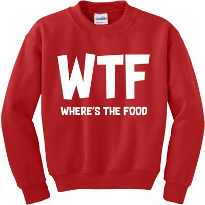 WTF Where's The Food Kids Sweatshirt