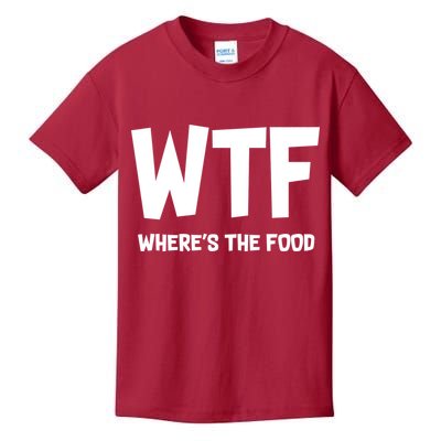 WTF Where's The Food Kids T-Shirt