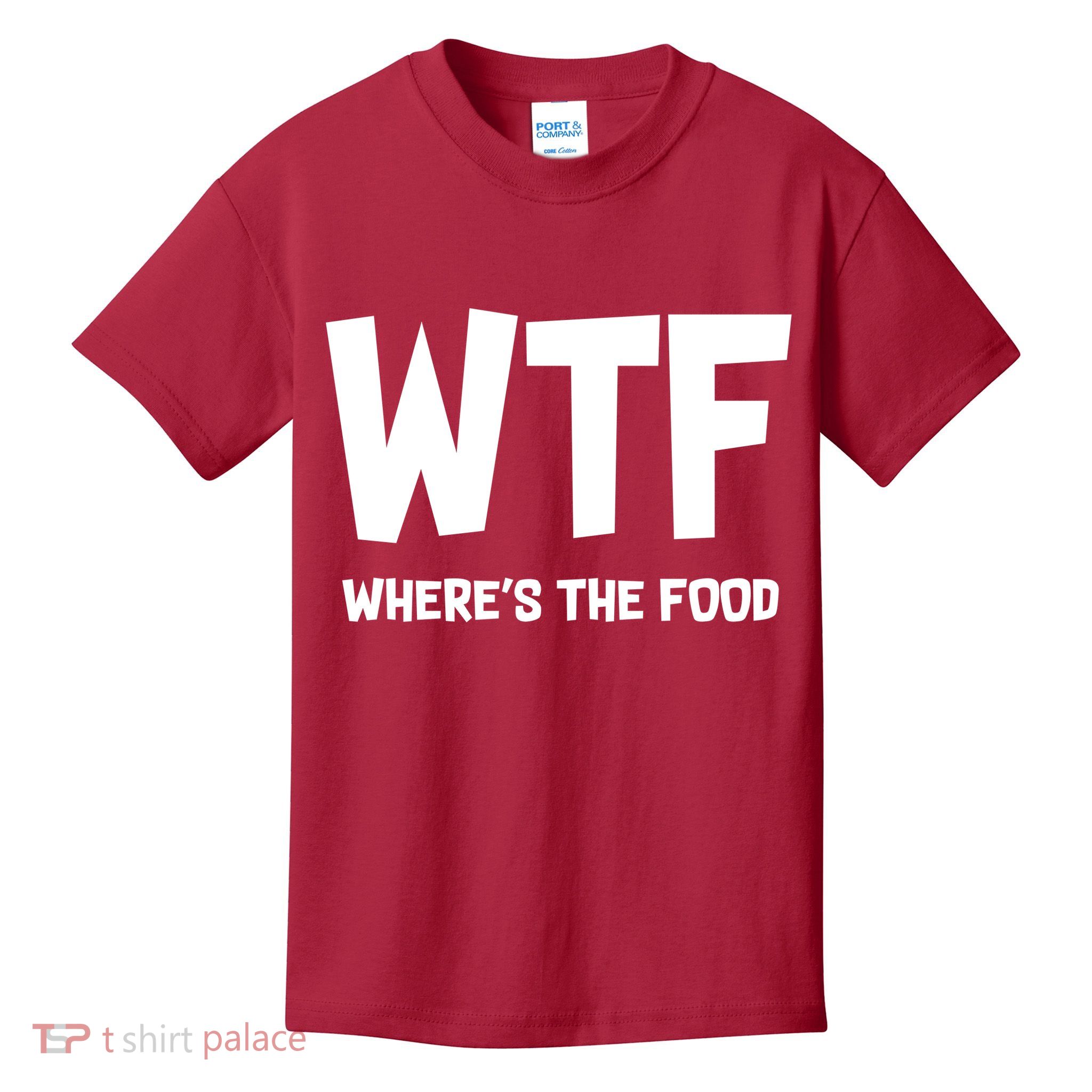 WTF Where's The Food Kids T-Shirt