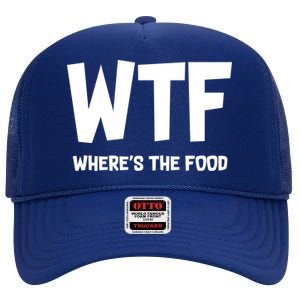 WTF Where's The Food High Crown Mesh Back Trucker Hat