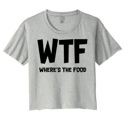 WTF Where's The Food Women's Crop Top Tee